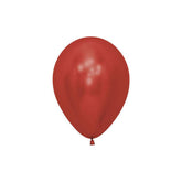 Small Crystal Metallic Red Balloons - The Party Room